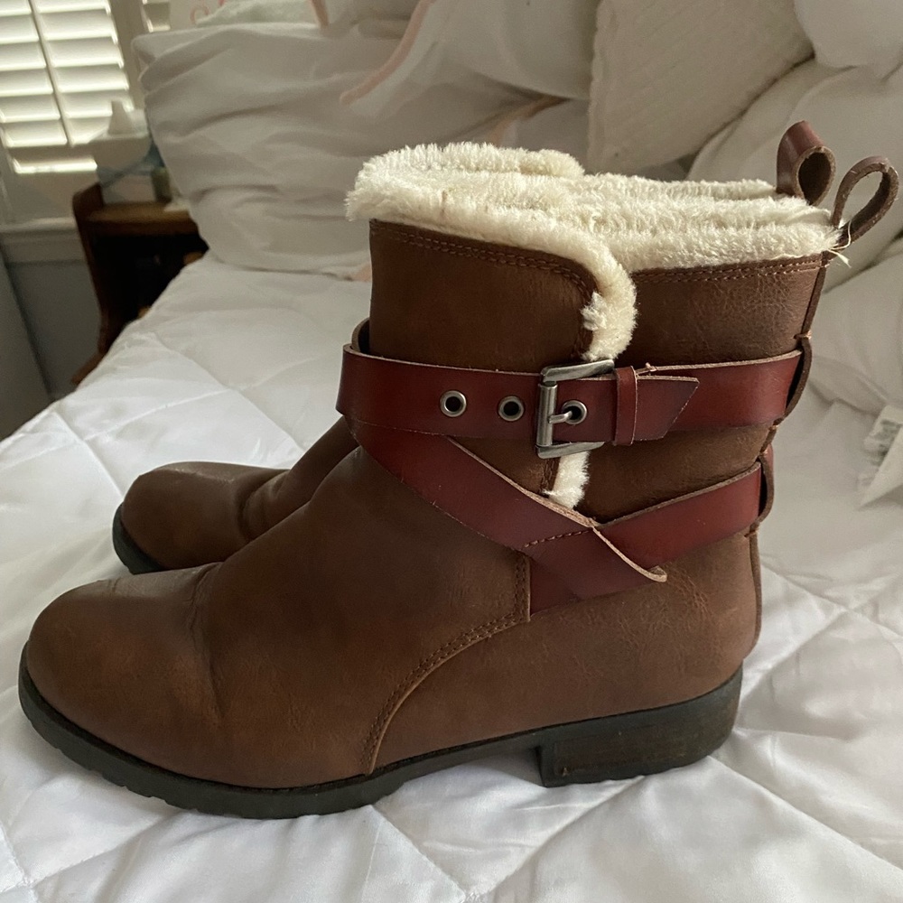 Brown Fur Lined Boots